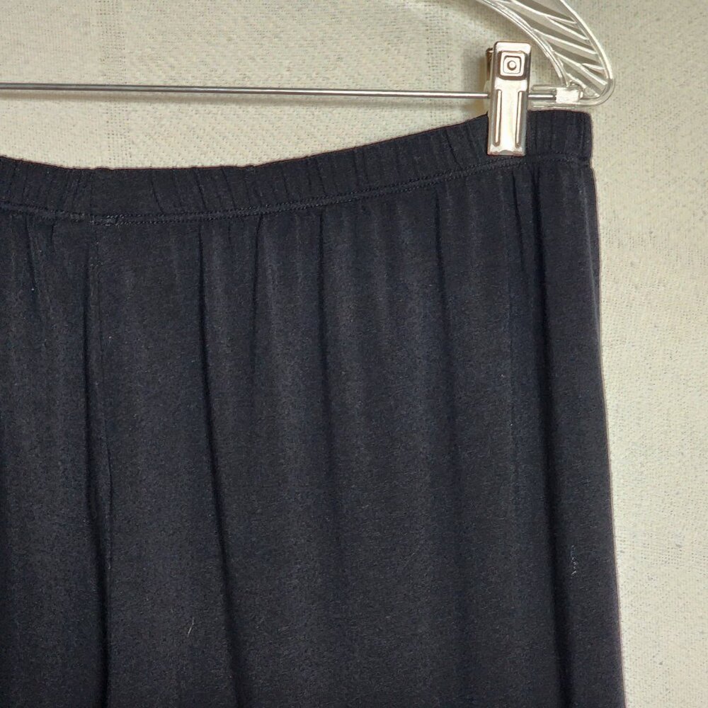 Comfy U.S.A. Black Modal Span Elastic Waist Casual Wide Leg Lounge Pants Size L - Picture 14 of 16